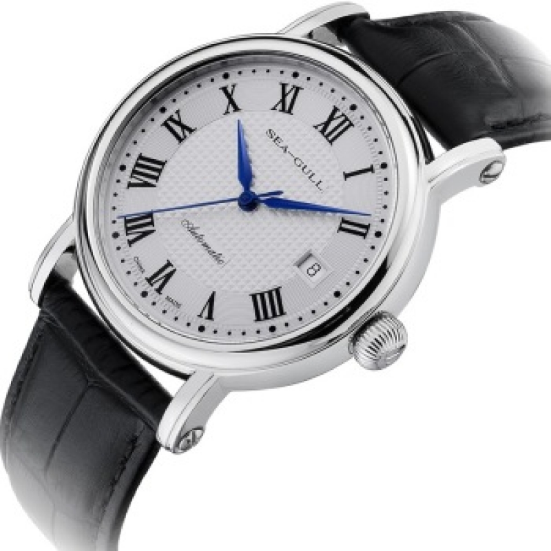 海鸥(seagull)手表 商务休闲系列情侣单历自动机械男表