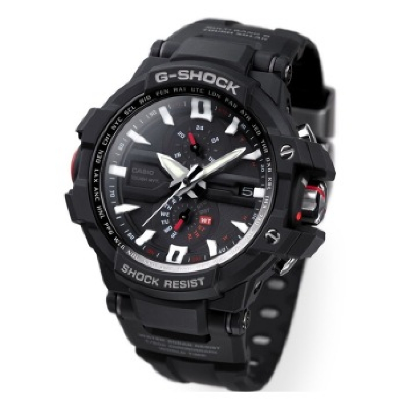 卡西欧(casio)手表 g-shock系列太阳能电波航空石英男表