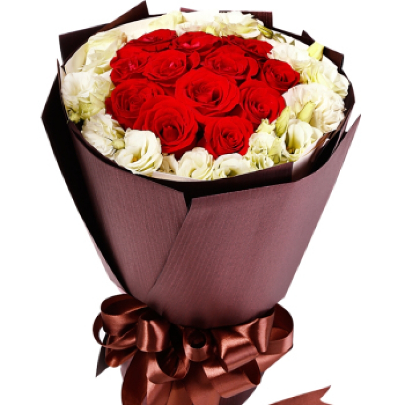 爱唯一七夕鲜花速递 情人节送女朋友玫瑰花 鲜花礼盒